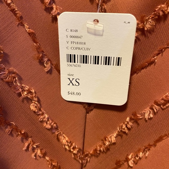 NWT Free People Intimately Fade Away Chevron Fringe Top, Size XS - Picture 7 of 9